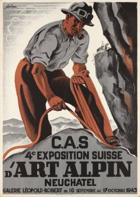 C.A.S. - 4e Exposition Suisse d'art alpin - Neuchâtel - Galerie Léopold-Robert