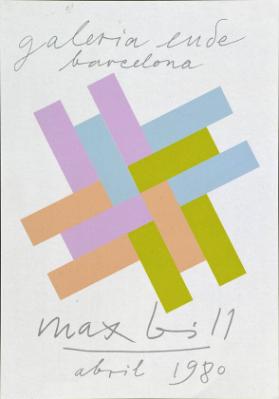 Galeria Eude Barcelona - Max Bill - Abril 1980
