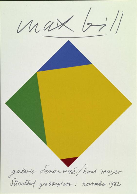 Max Bill - Galerie Denise René/Hans Mayer Düsseldorf - November 1982