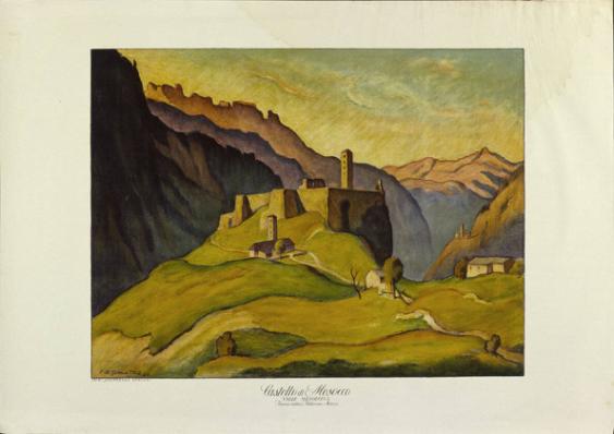 Castello di Mesocco - Valle Mesolcino - Ferrovia Elettrica Bellinzona Mesocco