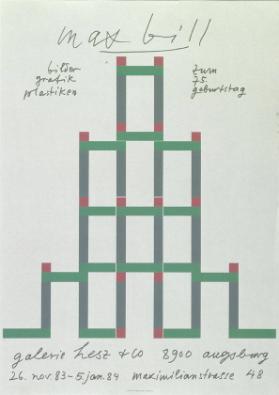 Max Bill - Bilder - Grafik - Plastiken - Zum 75. Geburtstag - Galerie Hesz & Co. Augsburg