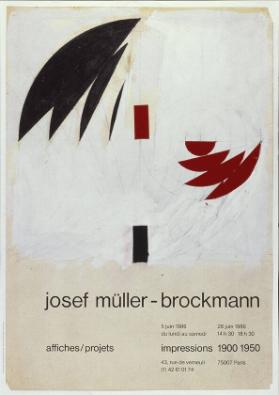 Josef Müller-Brockmann - Affiches/projets - Impressions 1900 1950 - 43, rue de Verneuil, Paris