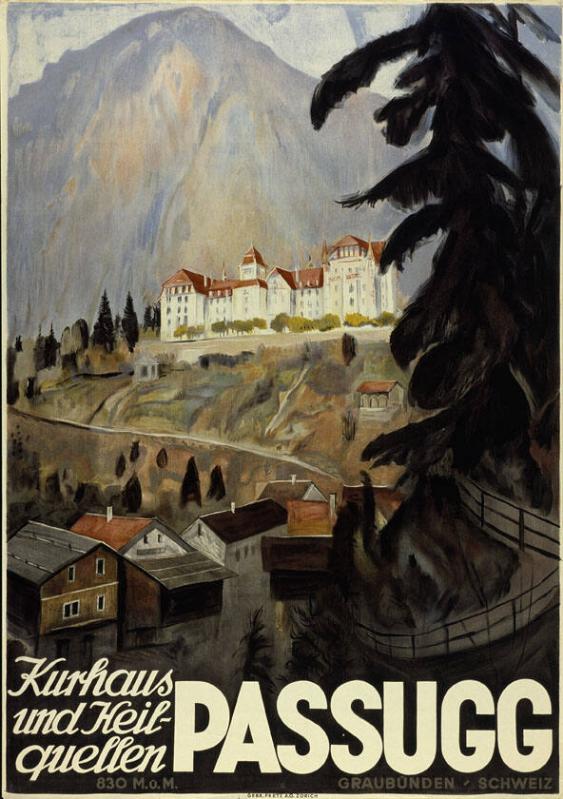 Kurhaus und Heilquellen Passugg - 830 M. ü. M. - Graubünden - Schweiz