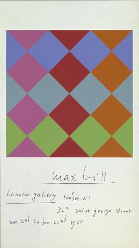 Max Bill - Hanover Gallery London