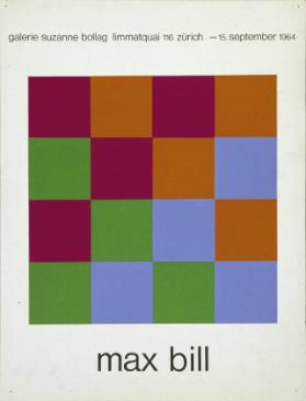 Galerie Suzanne Bollag - Zürich - Max Bill