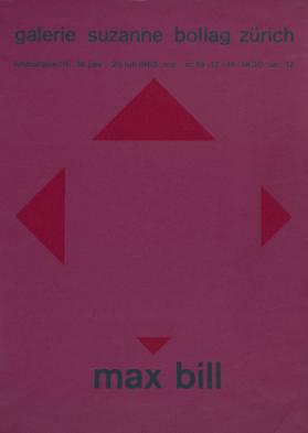Galerie Suzanne Bollag Zürich - Max Bill
