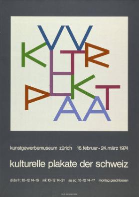 Kulturelle Plakate aus der Schweiz