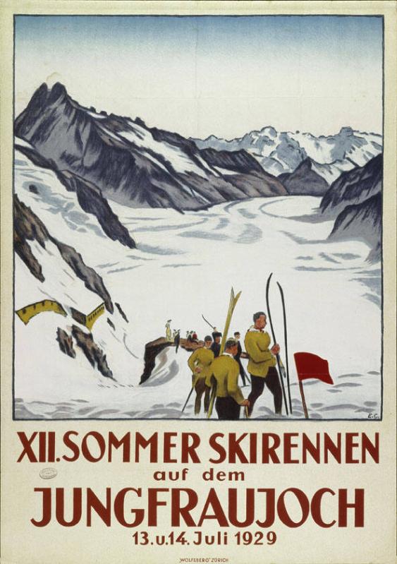 XII. Sommer Skirennen auf dem Jungfraujoch - 13. u. 14. Juli 1929