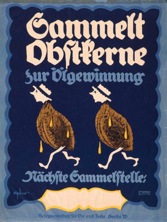 Sammelt Obstkerne zur Ölgewinnung - nächste Sammelstelle: