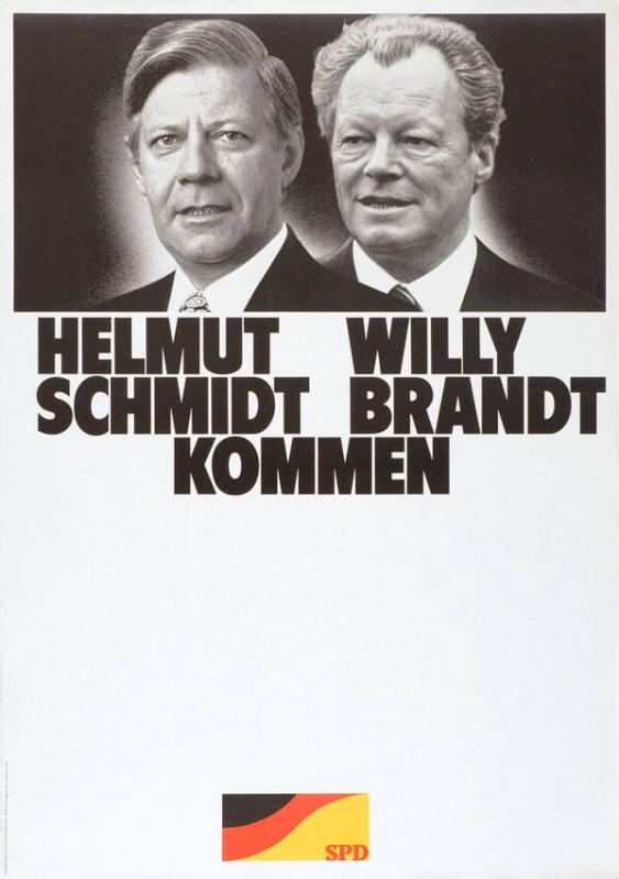Helmut Schmidt - Willy Brandt kommen - SPD