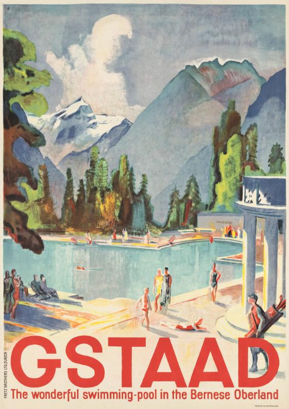 Gstaad – The Wonderful Swimming-Pool in the Bernese Oberland