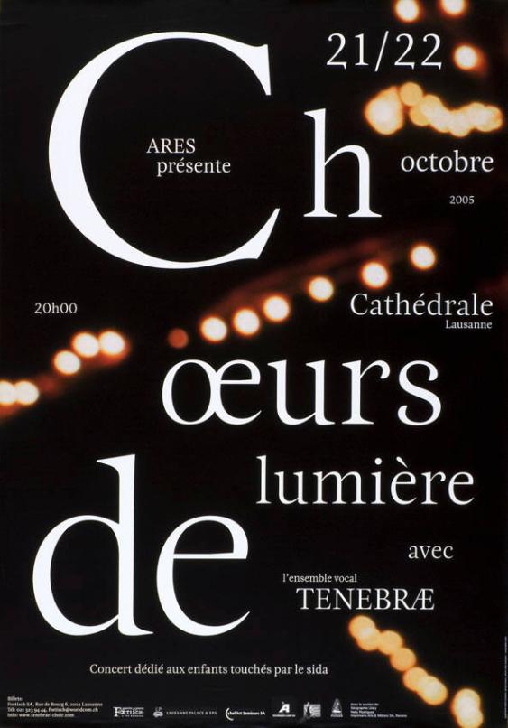 Ares présente - Chœurs de lumière - Cathédrale Lausanne - avec l'ensemble vocal Tenebræ