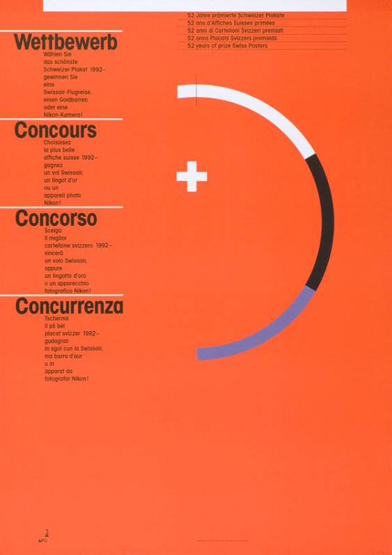 Wettbewerb - 52 Jahre prämierte Schweizer Plakate