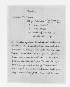 Aufnahmen für eine oder mehrere Küchenseiten einer Zeitschrift des Verlages Conzett & Huber