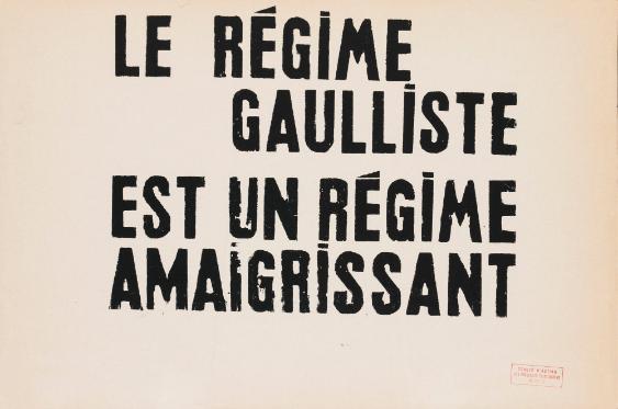 Le Régime Gaulliste est un Régime Amaigrissant