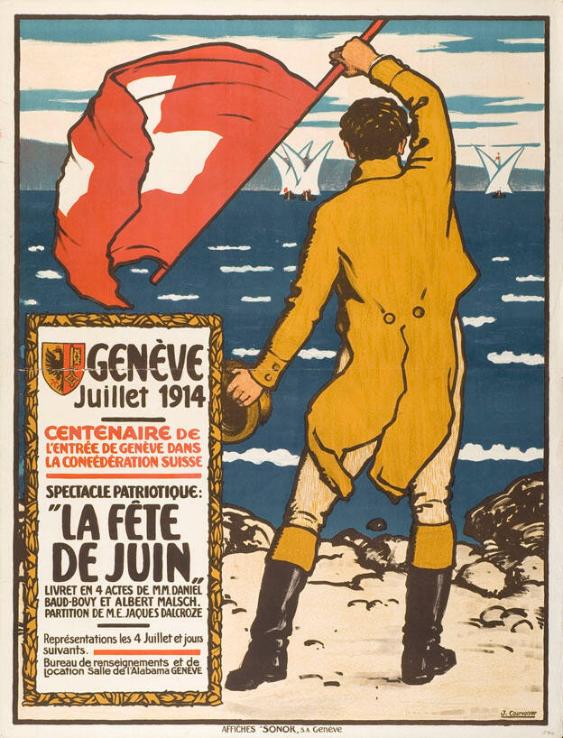 Genève Juillet 1914 - Centenaire de l'entrée de Genève dans la Confédération Suisse - Spectacle patriotique: "La fête de juin" (...)