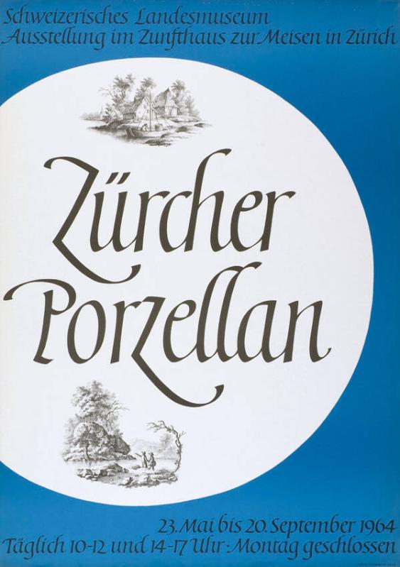 Schweizerisches Landesmuseum - Ausstellung im Zunfthaus zur Meise in Zürich - Zürcher Porzellan
