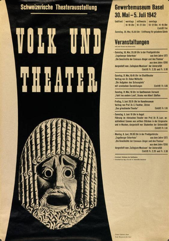 Volk und Theater - Schweizerische Theaterausstellung - Gewerbemuseum Basel