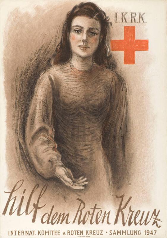 Hilf dem Roten Kreuz - IKRK - Internat. Komitee v. Roten Kreuz - Sammlung 1947