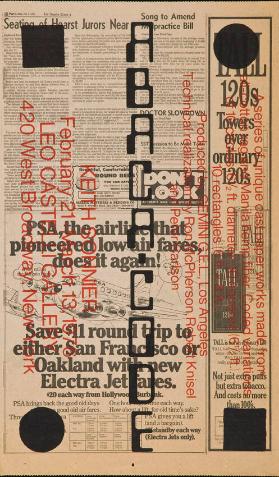 Abaca Code - Keith Sonnier - Leo Castelli Gallery New York