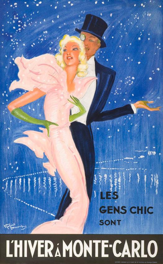 Les gens chic sont l'hiver à Monte-Carlo