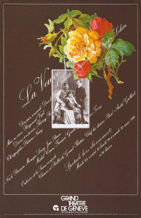 La veuve joyeuse - Opérette en trois actes de Franz Lehar - Grand Théâtre de Genève