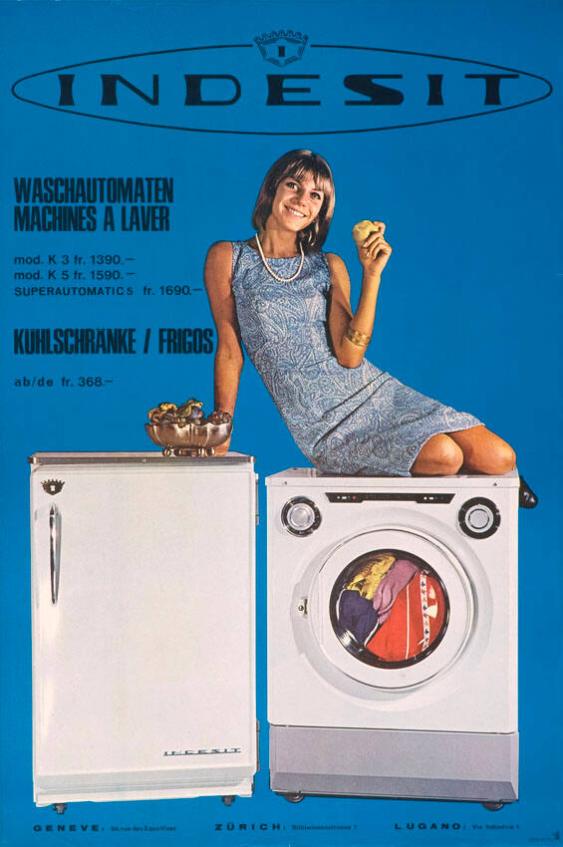 Indesit - Waschautomaten, maschines a laver - Kühlschränke, frigos
