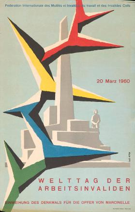 Welttag der Arbeitsinvaliden - Einweihung des Denkmals für die Opfer von Marcinelle - 20. März 1960