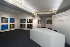 Short Stories in der aktuellen Fotografie: Ausstellungsansicht, Harry Gruyaert, TV Shots, 1972