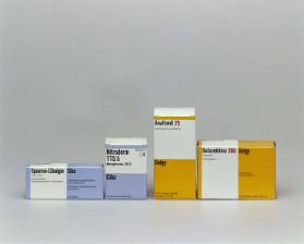 Ciba - Spasmo-Cibalgin, - Nitroderm, Geigy - Anafranil, - Butazolidina