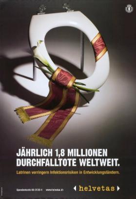 Jährlich 1,8 Millionen Durchfalltote weltweit. Latrinen verringern Infektionsrisiken in Entwicklungsländern. Helvetas