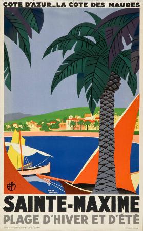 Côte d'Azur - La côte des maures - Sainte-Maxime - Plage d'hiver et d'été