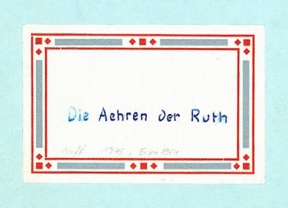 Die Ähren der Ruth