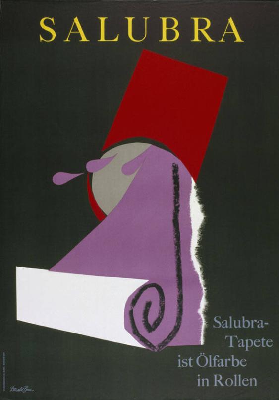 Salubra-Tapete ist Ölfarbe in Rollen - Salubra