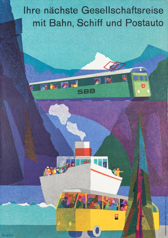 Ihre nächste Gesellschaftsreise mit Bahn, Schiff und Postauto