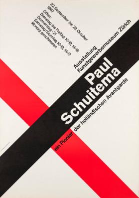 Ausstellung Kunstgewerbemuseum Zürich - Paul Schuitema - 22. September bis 22. Oktober 1967
