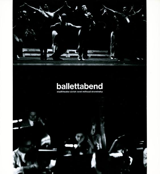 Plakat für Ballettabend