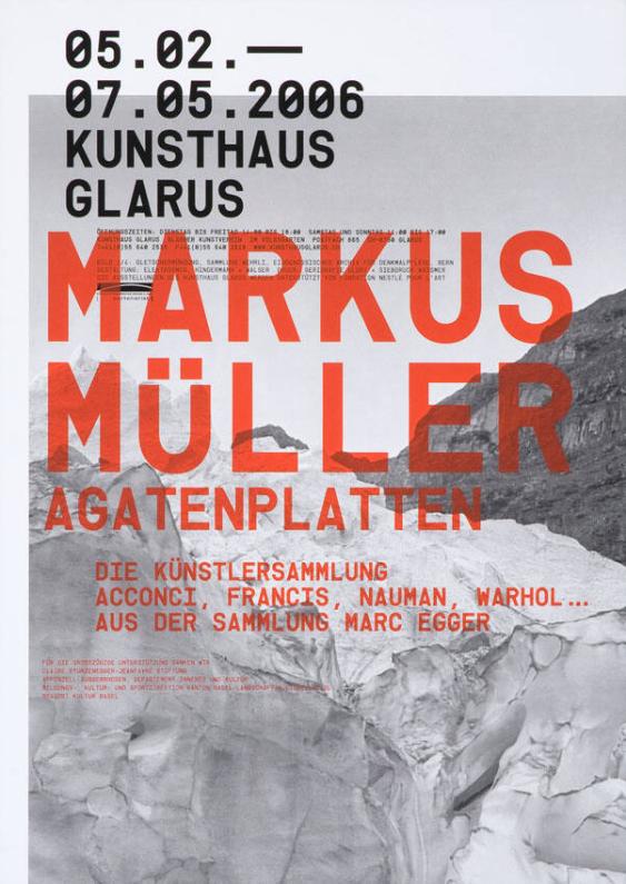 Kunsthaus Glarus - Markus Müller - Agatenplatten
