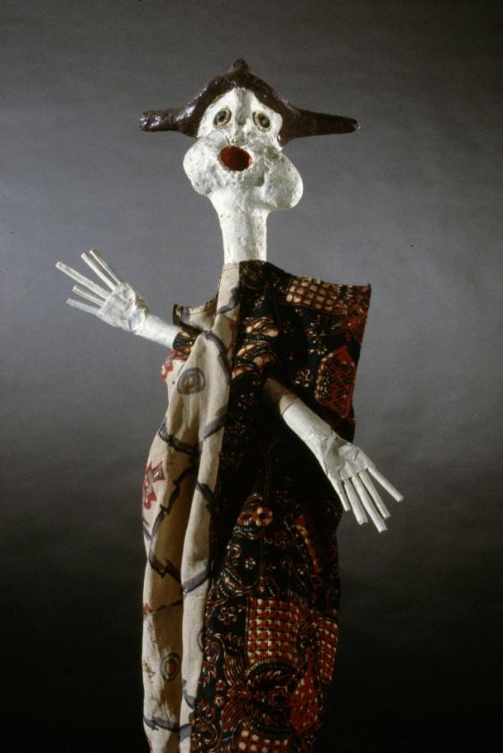 Nicht zuzuordnende Handpuppe: Ein Clown